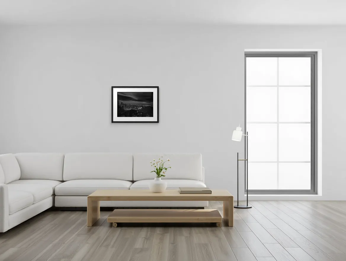 Organized living space with minimalist design